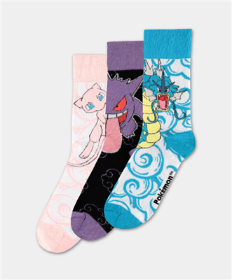 Pokemon Crew Socks - 3 Pack Difuzed