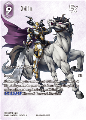 Final Fantasy TCG Mar 184 - EN (Odin) Square Enix TCG