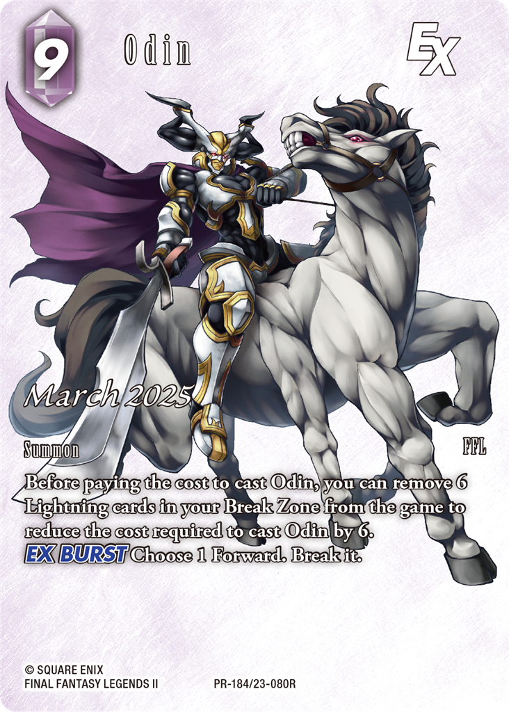 Final Fantasy TCG Mar 184 - EN (Odin) Square Enix TCG