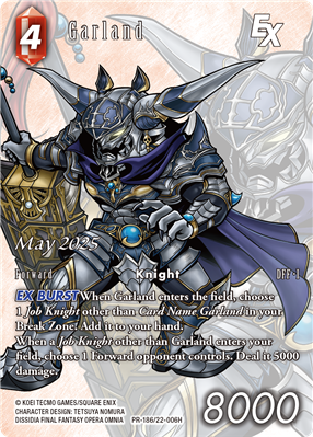 Final Fantasy TCG May 186 - EN (Garland) Square Enix TCG