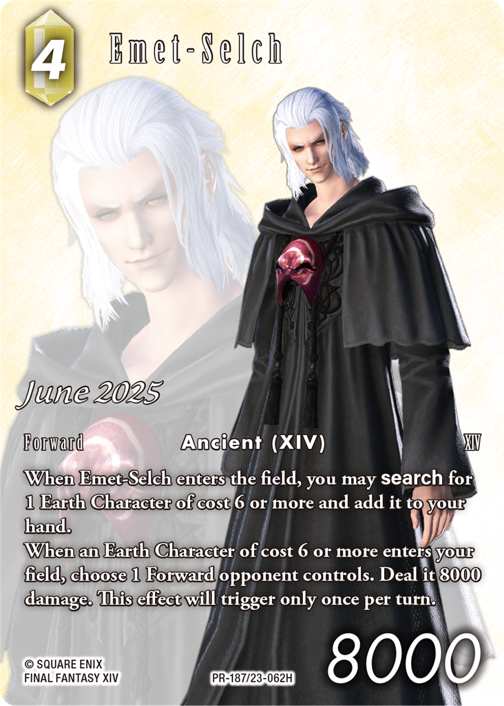 Final Fantasy TCG Jun 187 (Emet-Selch) collectible card