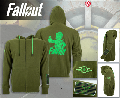 Analog Pip-Boy Zip-Up Hoodie DPI Merchandising