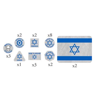 World War III Team Yankee: Israelska Token Set (x20 Tokens, x2 Objectives) Gale Force Nine