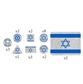 World War III Team Yankee: Israelska Token Set (x20 Tokens, x2 Objectives) Gale Force Nine
