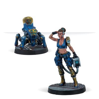 Infinity: Tinker och Zetbot Remote - O-12 Faction Miniatures Corvus Belli