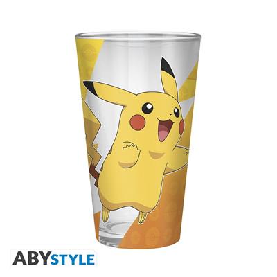 POKEMON - Stort Premium Glas - 400ml - Pikachu Foil SAS ABYSSE CORP