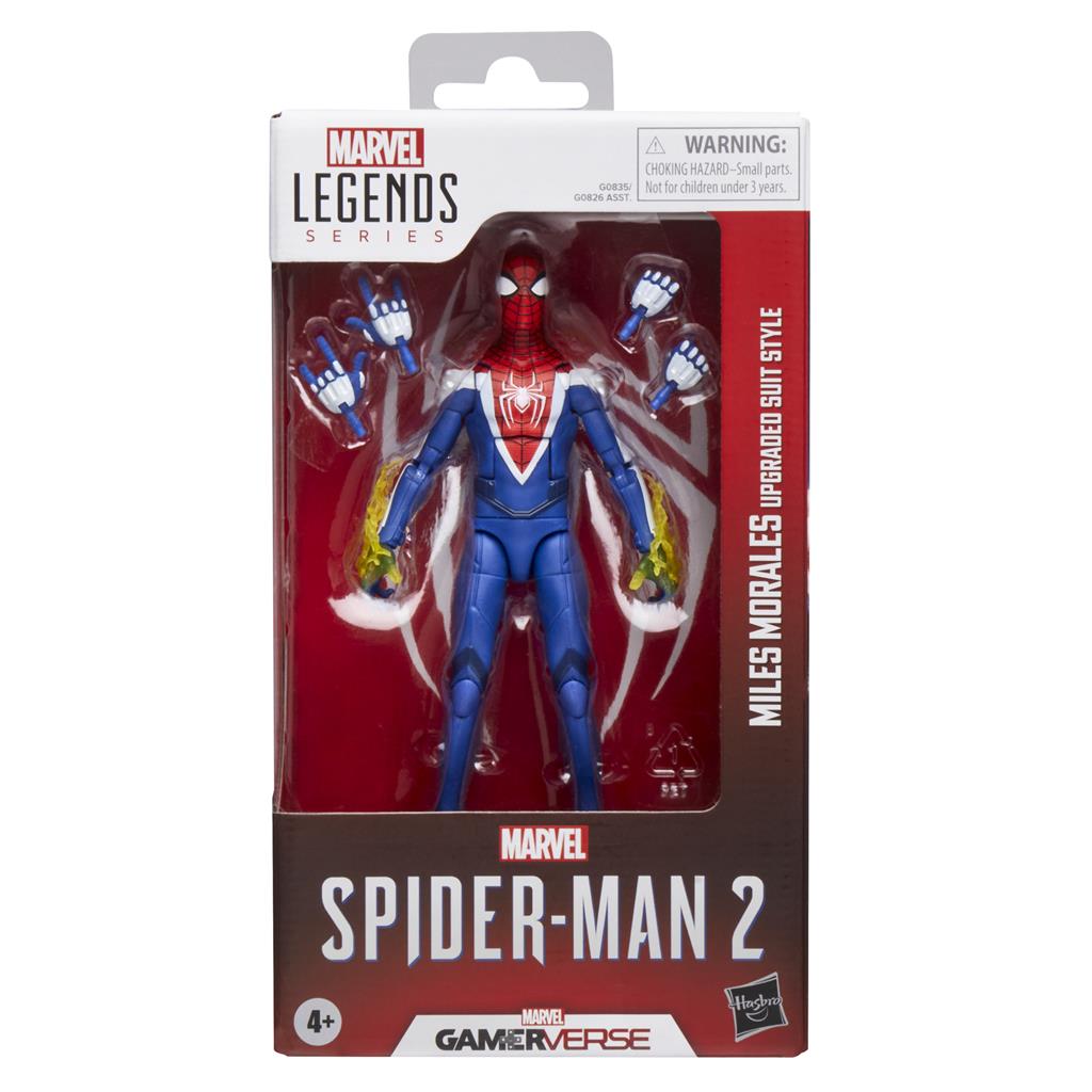 Marvel Legends Series Gamerverse Miles Morales Uppgraderad Dräkt Hasbro