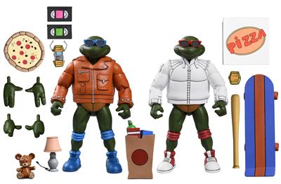 TMNT (Tecknad) - 7" Skala Action Figur - Punk Leo och Punk Raph 2 Pack