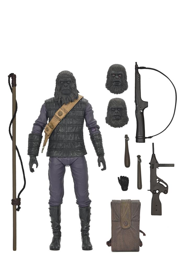 Planet of the Apes - 7” Scale Action Figur - Ultimate Gorilla Soldier NECA