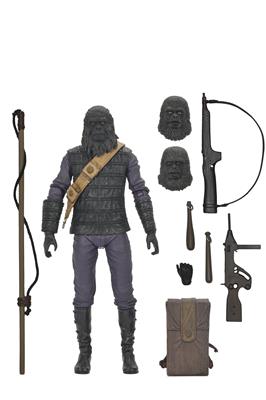 Planet of the Apes - 7” Scale Action Figur - Ultimate Gorilla Soldier NECA