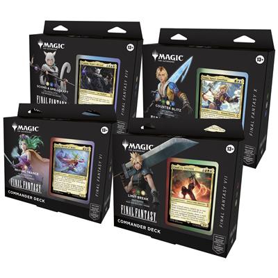 Magic the Gathering – Final Fantasy Commander Deck Display (4 Decks)