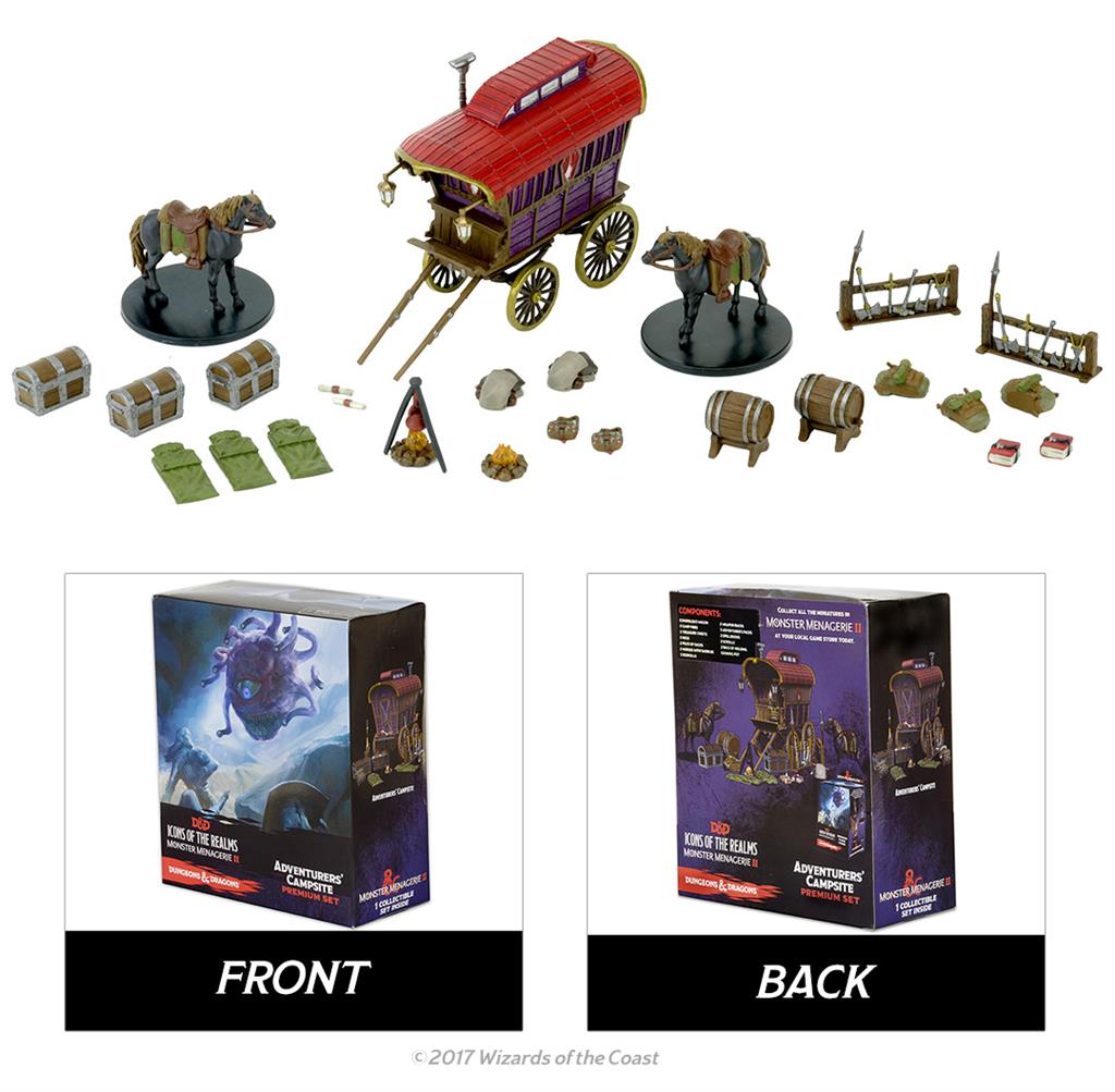 D&D Icons of the Realms: Monster Menagerie 2 - Adventurer's Camp Premium Set (Set 6)
