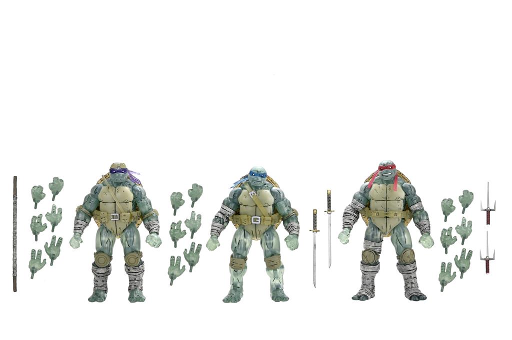TMNT (The Last Ronin) - 7" Scale Action Figur - Ghost Brothers 3 Pack