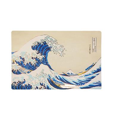 Set av 4 bordstabletter - Den stora vågen i Kanagawa Distrineo