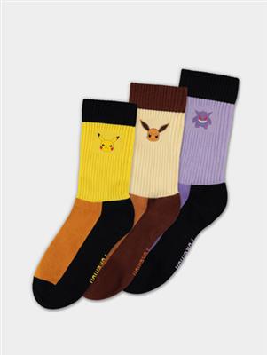 Pokemon Crew Socks 3 Pack 39/42 Difuzed