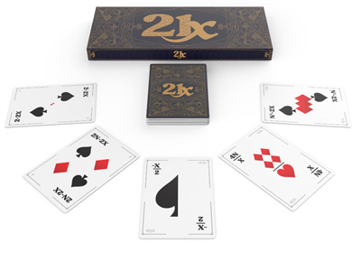21X Algebraic Blackjack Game with Variable X for Optimized Hand Score