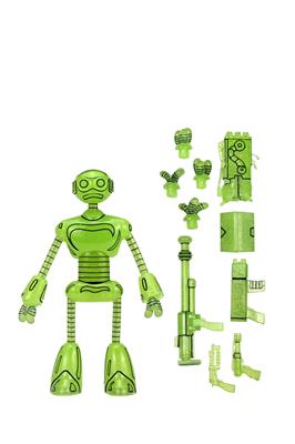 TMNT Mirage Comics - 7” Skala Actionfigur – Transmat Fugitoid GID