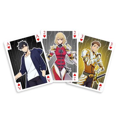 Solo Leveling - Spelkort - Fransk Svart Kortlek 54 Kort Sakami Merchandise