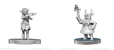 Critical Role Omålade Miniatyrer: Veth Brenatto & Nott the Brave
