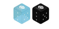 hololive OFFICIAL CARD GAME Dice - Ljusblå & Svart (2-delars set) Bushiroad