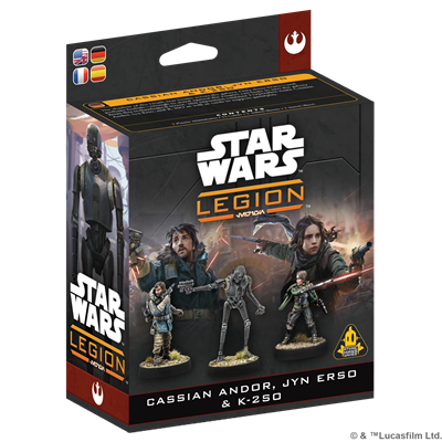 Star Wars: Legion - Cassian Andor, Jyn Erso & K-2SO - DE/EN/SP/FR