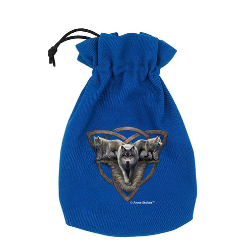 Anne Stokes Dice Pouch: Wolf Trio Q-Workshop