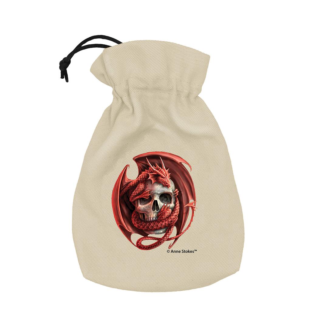 Anne Stokes Dice Pouch: Skull Embrace Q-Workshop