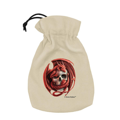 Anne Stokes Dice Pouch: Skull Embrace Q-Workshop