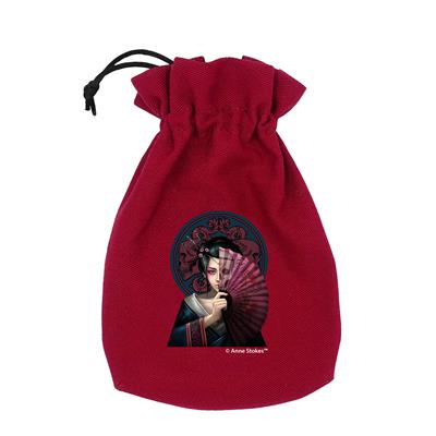 Anne Stokes Dice Pouch: Geisha Skull Q-Workshop
