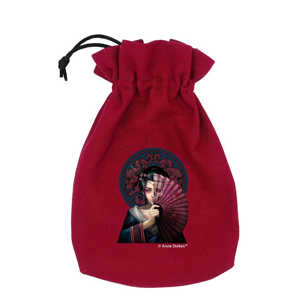 Anne Stokes Dice Pouch: Geisha Skull Q-Workshop