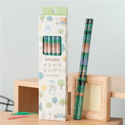 Set med 12 2B Blyertspennor Totoro Forest - Min granne Totoro Semic