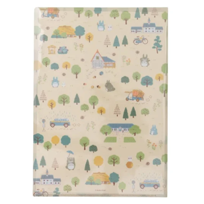 A4 Clear Folder Totoro Forest Semic