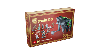 The Cats of Mont Saint Michel Vermin Miniature Set