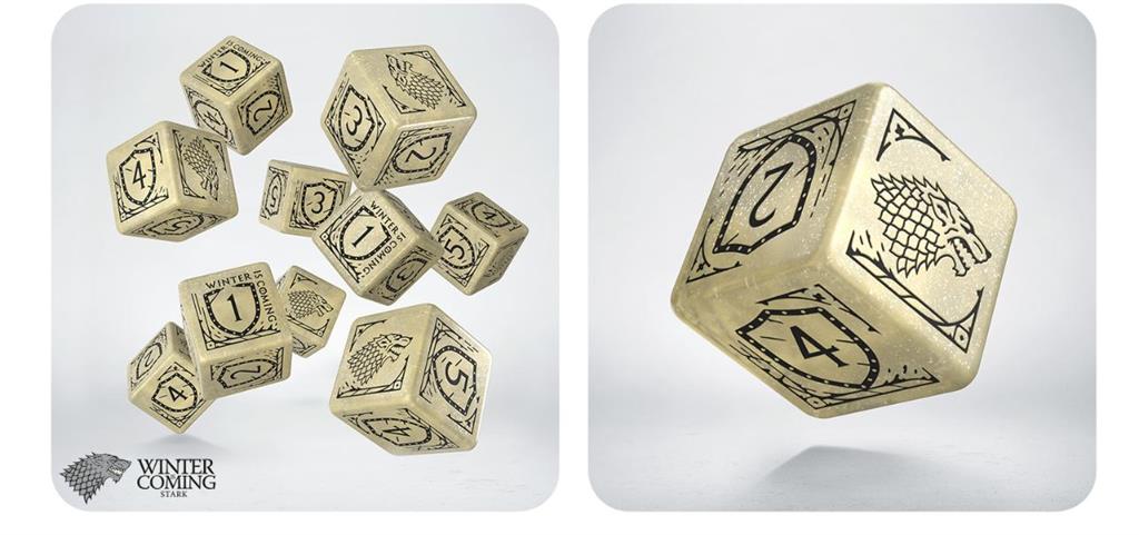 Game of Thrones. Stark 10xD6 Dice Set Q-Workshop