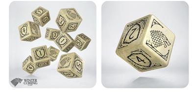 Game of Thrones. Stark 10xD6 Dice Set Q-Workshop