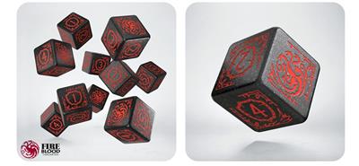 Game of Thrones Targaryen 10xD6 Tärningsset Q-Workshop