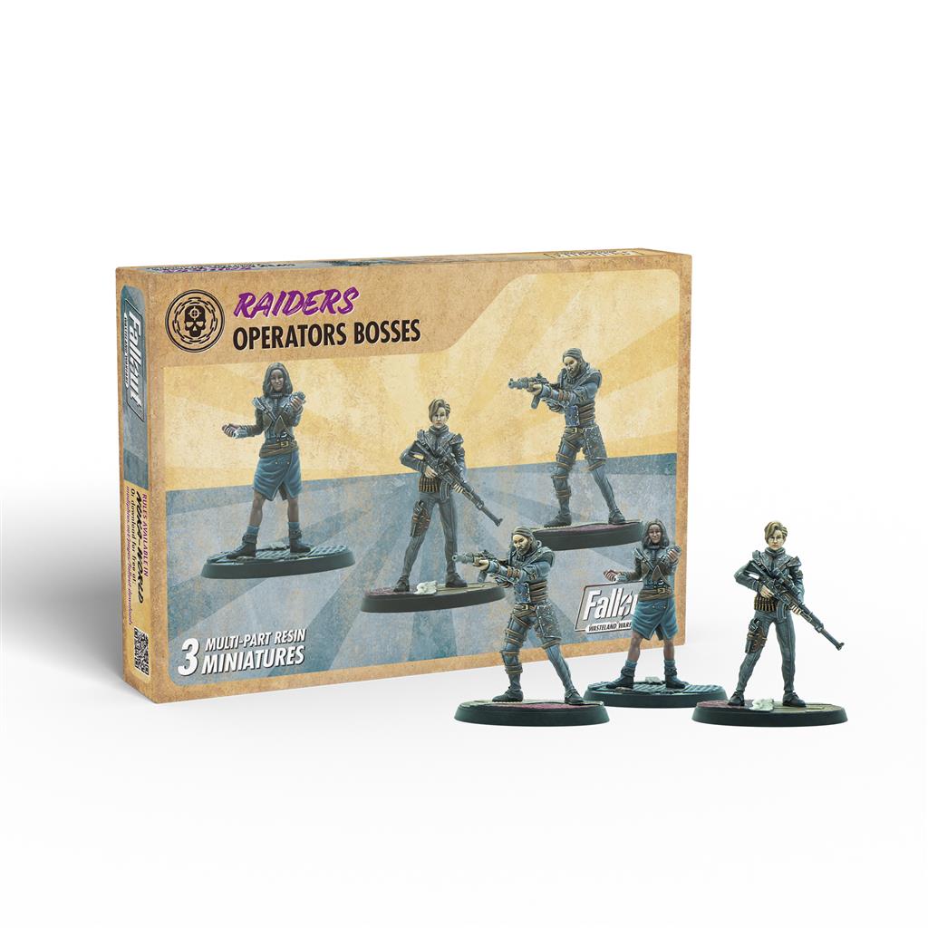 Fallout: Wasteland Warfare - Raiders: Operators Bosses Miniatures Set Modiphius Entertainment