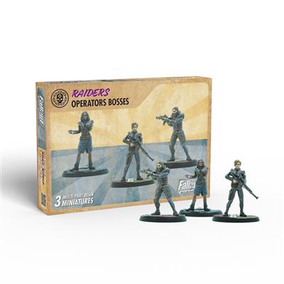 Fallout: Wasteland Warfare - Raiders: Operators Bosses Miniatures Set Modiphius Entertainment