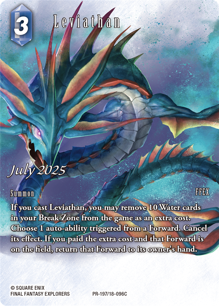 Final Fantasy TCG – juli 2025: Leviathan – PR197 / 18-096C