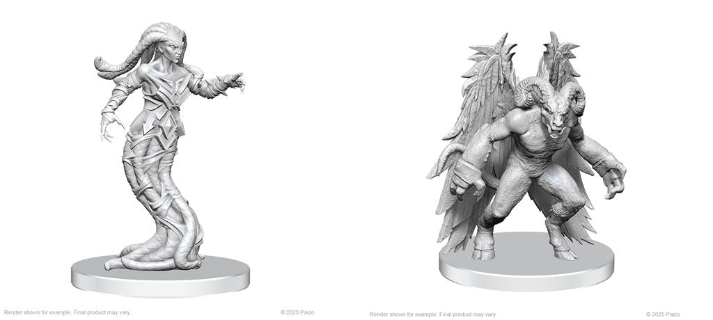 Pathfinder Battles Deep Cuts: Gylou (Handmaiden Devil) & Ferrugon (Rust Devil)