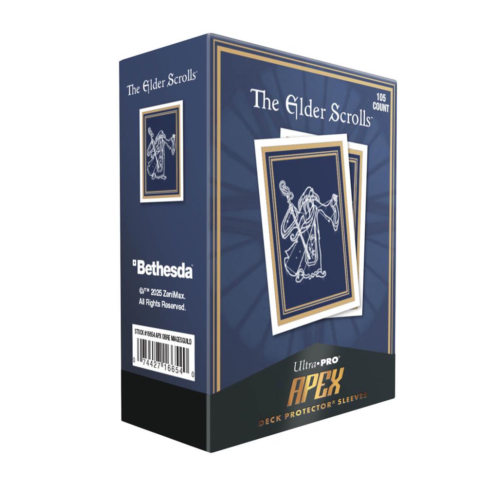 UP - The Elder Scrolls: Mages Guild 105ct APEX Deck Protector Sleeves för Tabletop Gaming