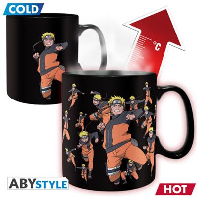 NARUTO SHIPPUDEN - Mug HeatChange - 460 ml - Multicloning-kartong