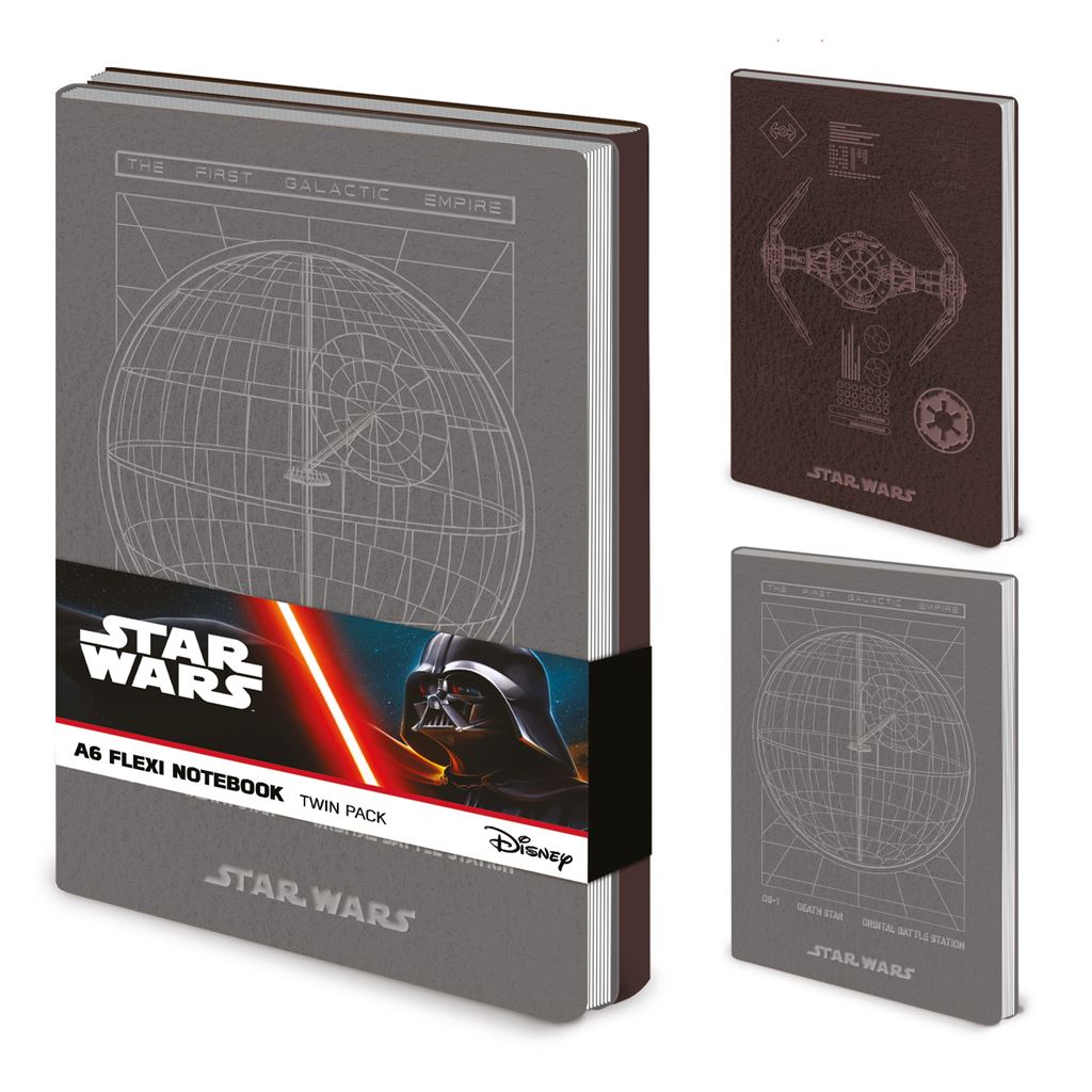 Star Wars (Empire) A6 Flexi Notebook Twin Pack