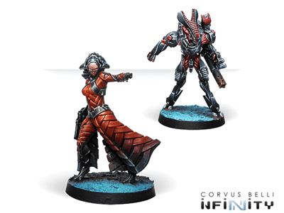 Infinity: Bit & KISS! (Hacker) Miniatyrset Corvus Belli