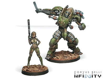 Infinity: Anaconda Mercenary TAG Squadron Corvus Belli