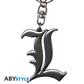 DEATH NOTE - Nyckelring 3D L Symbol SAS ABYSSE CORP