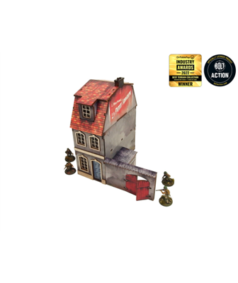WW2 Normandie Radhus 1 Förmålat [28mm/1:56] Micro Art Studio