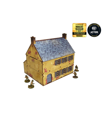 WW2 Normandy Townhouse 2 Prepainted [28mm/1:56] Micro Art Studio