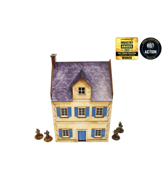WW2 Normandy Townhouse 3 Prepainted [28mm/1:56] Micro Art Studio