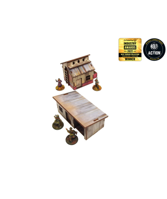 WW2 Normandy Små Skjul med Dovecote Förmål [28mm/1:56] Micro Art Studio